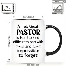Ceramic Coffee Cup (Option: Black Inner Pastor Gift)