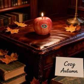 Fruit Inspired Scented Candles, Fruit Shape, Creative Design, Cute Home Accessory, Perfect For Adding A Unique Touch To Your Living Space. (Option: Completely Apple Red)
